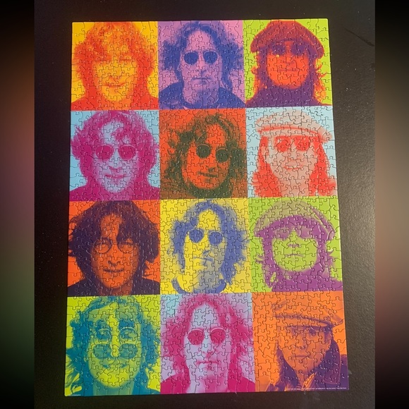 John Lennon 1000 piece puzzle. All pieces are there and in a ziploc - Picture 2 of 2